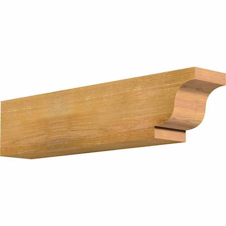 Ekena Millwork Newport Rough Sawn Rafter Tail, Western Red Cedar, 6"W x 8"H x 36"L RFT06X08X36NEW00RWR